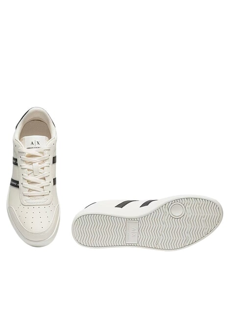 A|X STRIPES Baskets blanc cassé + noir - Chaussures Homme