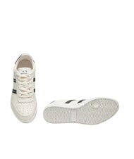 ARMANI EXCHANGE A|X STRIPES Baskets blanc cassé + noir - Chaussures Homme - 7