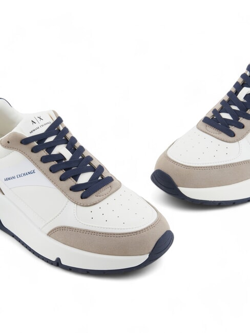 A|X Baskets avec détails contrastés blanc cassé + corde - Chaussures Homme