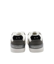 ARMANI EXCHANGE A|X Baskets en tissu mesh blanc cassé + noir - Chaussures Homme - 2