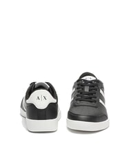 ARMANI EXCHANGE A|X STRIPES Baskets noir + blanc op. - Chaussures Homme - 7