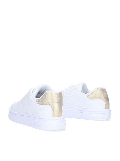 AX LOGO EMBOSSED Baskets op.blanc+or p&acirc;le - Chaussures Femme