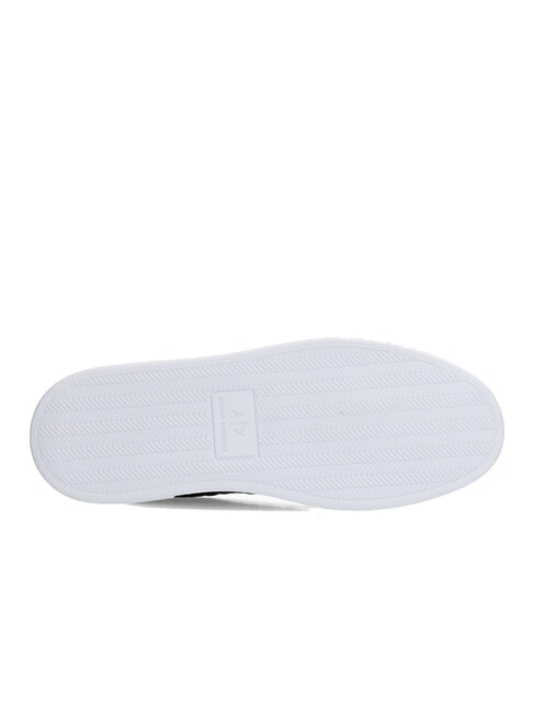 AX LOGO EMBOSSED Baskets noir + or p&acirc;le - Chaussures Femme