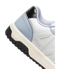 ARMANI EXCHANGE AX LOGO Baskets op.blanc+bleu - Chaussures Femme - 4