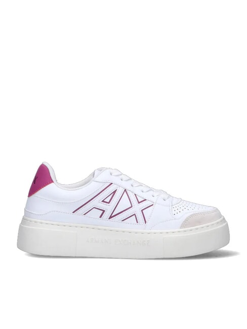 AX LOGO Baskets &agrave; plateforme op.blanc+rose - Chaussures Femme