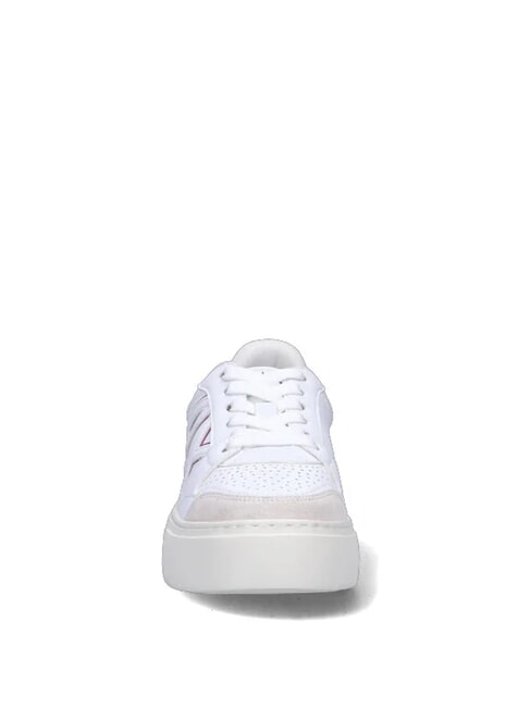 AX LOGO Baskets &agrave; plateforme op.blanc+rose - Chaussures Femme