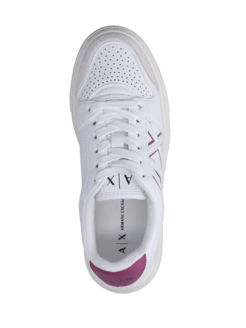 AX LOGO Baskets &agrave; plateforme op.blanc+rose - Chaussures Femme