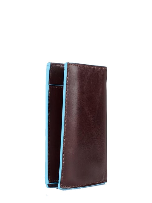 BLUE SQUARE Portefeuille vertical en cuir ACAJOU - Portefeuilles Homme