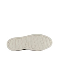 ARMANI EXCHANGE AX LOGO Baskets à plateforme noir + or pâle - Chaussures Femme - 6