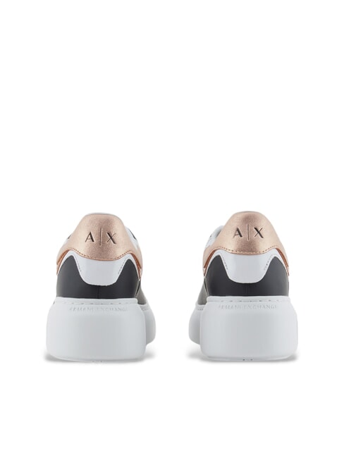 A|X Runner Baskets en cuir noir + or rose - Chaussures Femme