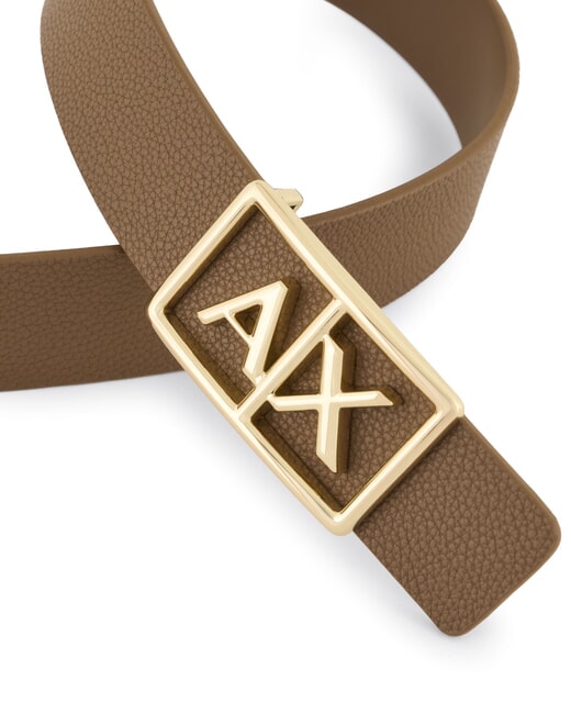 A|X BUCKLE Ceinture avec grand logo pisco foncé/pisc foncé - Ceintures