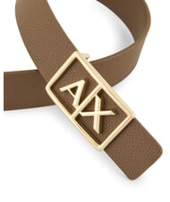 ARMANI EXCHANGE A|X BUCKLE Ceinture avec grand logo pisco foncé/pisc foncé - Ceintures - 2