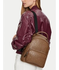 ARMANI EXCHANGE LOGO ALL OVER Sac à dos avec poche pisco noir - Sacs pour Femme - 6