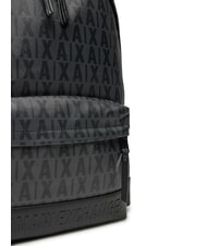 ARMANI EXCHANGE A|X LOGO ALL OVER Sac à dos pour ordinateur portable 15,6" asphalte/noir - Sacs à dos pour ordinateur portable - 4