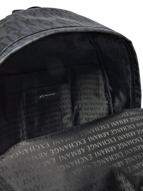 A|X LOGO ALL OVER Sac à dos pour ordinateur portable 15,6" asphalte/noir - Sacs à dos pour ordinateur portable