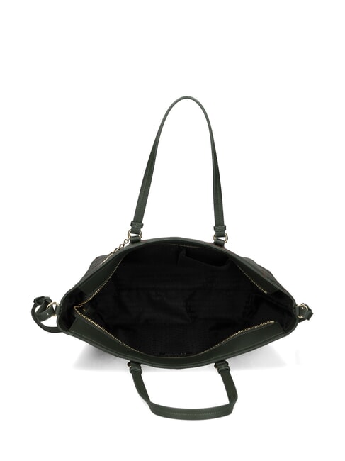 LOGO EMBOSSED Sac cabas porté épaule absinthe/liqueur foncée - Sacs pour Femme