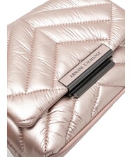 ARMANI EXCHANGE A|X PUFFY Mini sac matelassé or rose - Sacs pour Femme - 3