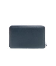 GIANNI CHIARINI GRAIN Portefeuille moyen en cuir zipp&eacute; sur tout le pourtour BLEU - Portefeuilles Femme - 3