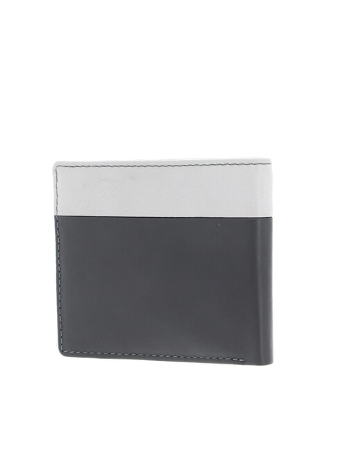 URBAN Porte-feuille en cuire gris noir - Portefeuilles Homme