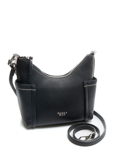 CAMOGLI Sac bandouli&egrave;re avec poches lat&eacute;rales Noir - Sacs pour Femme