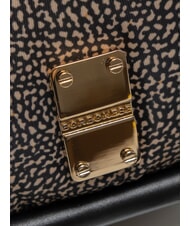 BORBONESE CAHIER HOBO SMALL Sac bandoulière avec bandoulière OP / NATUREL / NOIR - Sacs pour Femme - 4