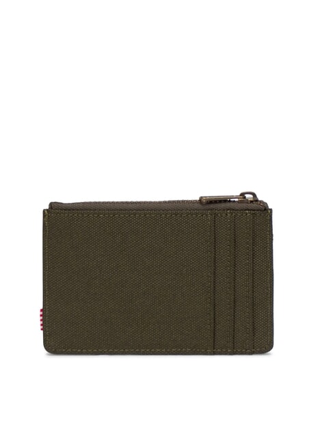 OSCAR Porte-cartes plat avec zip lierre - Portefeuilles Homme