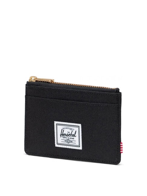 OSCAR Porte-cartes plat avec zip NOIR - Portefeuilles Homme