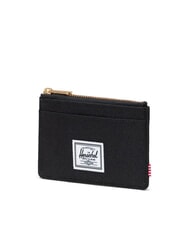 HERSCHEL OSCAR Porte-cartes plat avec zip NOIR - Portefeuilles Homme - 2