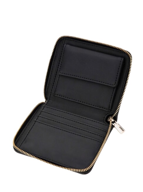 NASTRA Petit portefeuille zippé autour NOIR - Portefeuilles Femme