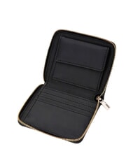 GUESS NASTRA Petit portefeuille zippé autour NOIR - Portefeuilles Femme - 2