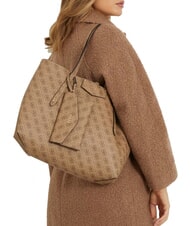 GUESS BRENTON  Sac à bandoulière, avec pochette LOGO DE LAIT - Sacs pour Femme - 4