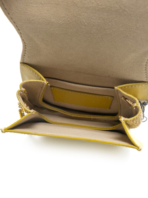 110  Sac bandoulière micro, en cuir vert - Sacs pour Femme