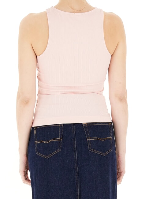 NEW SL ROUND GUENDALINA Débardeur à logo strassé 4G perle rose - T-shirt