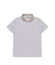 GUESS NOLAN SS Polo stretch &agrave; manches courtes blanc pur - chemise polo - 4