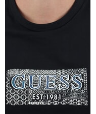 GUESS SS CN BOX T-shirt avec logo imprim&eacute; jetbla - T-shirt - 3