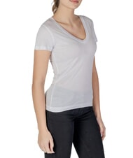 GUESS VN SS LIGHT BASIC T-shirt doux col V blanc pur - T-shirt - 3