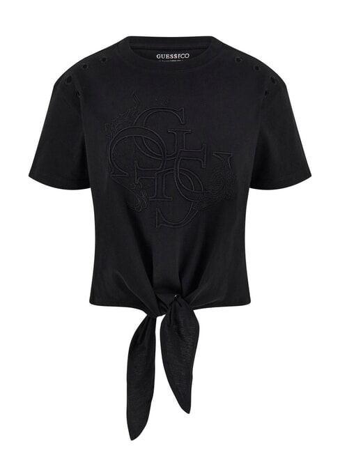 CN SS EYELET T-shirt avec noeud et broderie jetbla - T-shirt