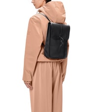 RAINS BACKPACK MICRO Sac &agrave; dos porte-tablette grain noir - Sacs &agrave; dos pour l'&Eacute;cole & les Loisirs - 4