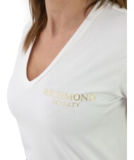 JOHN RICHMOND VATICI T-shirt extensible blanc cassé/or - T-shirt - 3