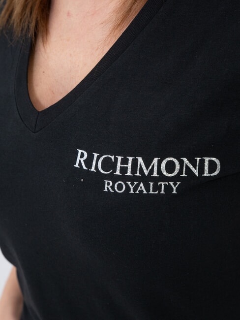 VATICI T-shirt extensible noir/argent fonc&eacute; - T-shirt