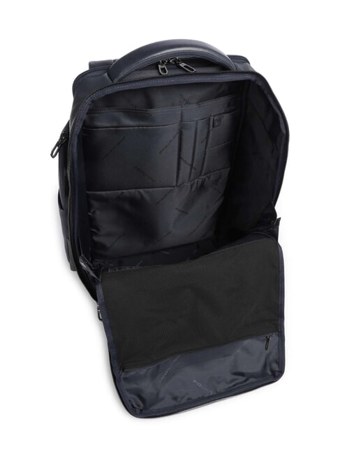 CRONUS Sac &agrave; dos en cuir, support ordinateur 14" bleu - Sacs &agrave; dos pour ordinateur portable