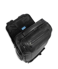 PIQUADRO CRONUS Sac &agrave; dos en cuir, support ordinateur 14" Noir - Sacs &agrave; dos pour ordinateur portable - 5