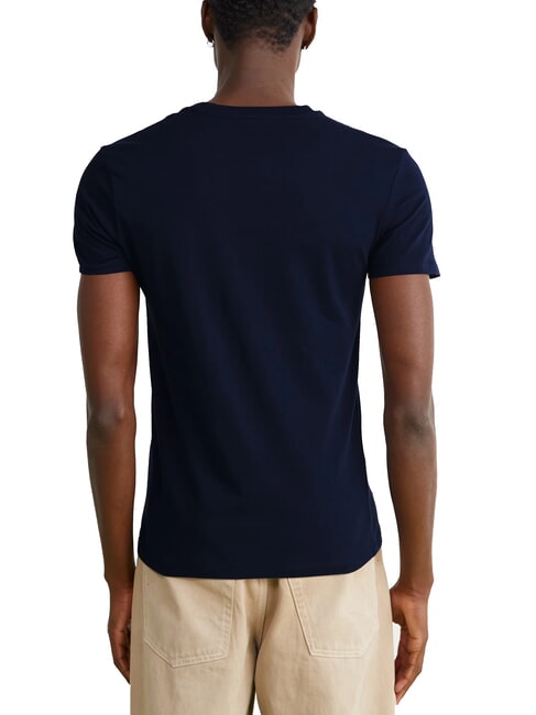 DUNSTAN RIVER T-shirt en coton avec poche saphir fonc&eacute;/denim fonc&eacute; - T-shirt