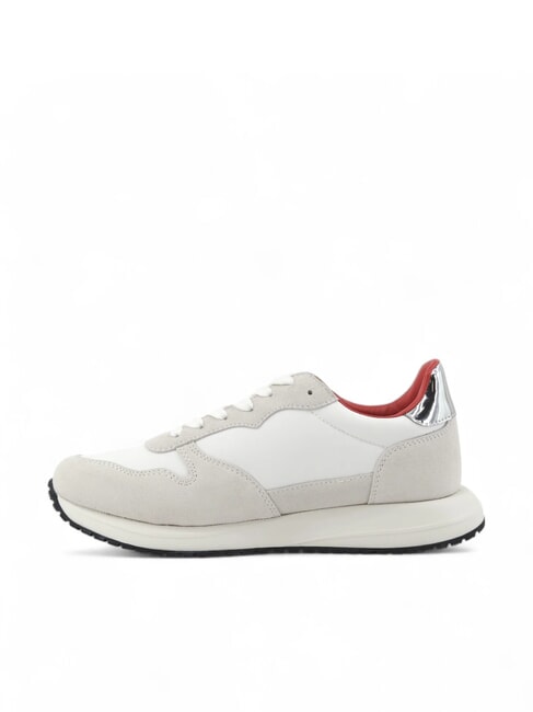 DUNE 30 Baskets de course avec coeurs blanc/argent - Chaussures Femme
