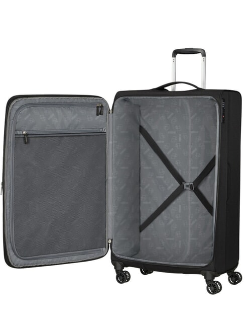 AEROSPIN Grand chariot extensible NOIR - Valises Semi-rigides