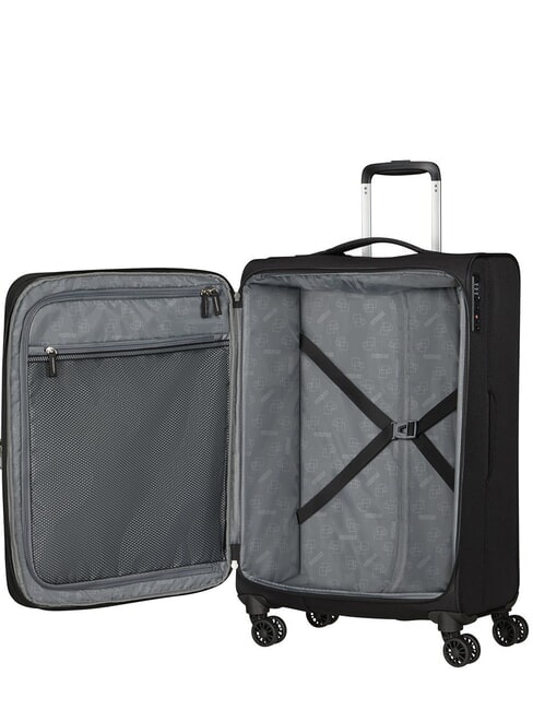 AEROSPIN  Chariot moyen, extensible NOIR - Valises Semi-rigides