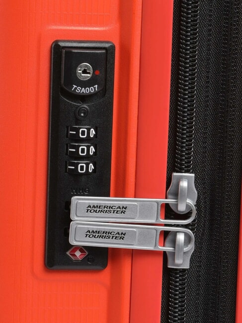 AEROSTEP Chariot à bagages à main extensible ORANGE LUMINEUX - Valises cabine