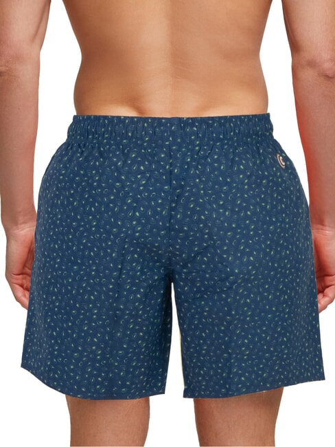 SEABORD Maillot de bain feuille bleu fonc&eacute; - Maillots de bain