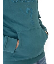 GUESS BEAU  Sweatshirt à capuche vraie sarcelle - Pulls molletonnés - 4