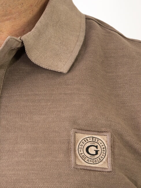 WASHED  Polo à manches courtes coquille de noix - chemise polo